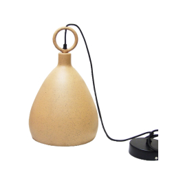 Lampa wisząca metalowa  Wabi Sabi z ozdobnym trzonem